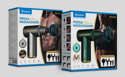Massage gun packaging design